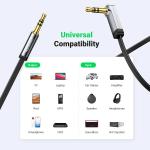 UGREEN 3.3FT Right Angle 3.5mm to 3.5mm Stereo Audio AUX Cable