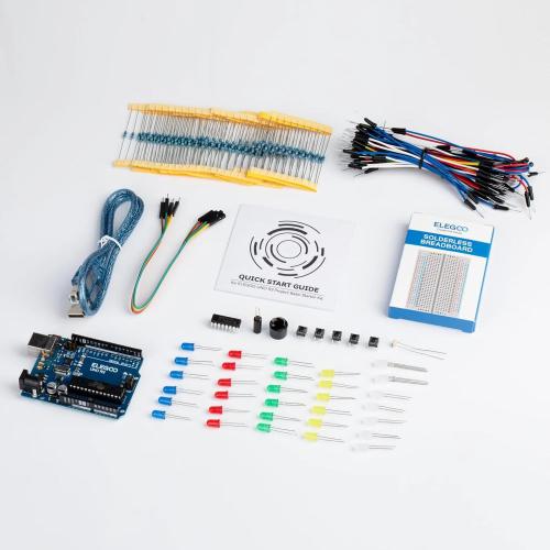 ELEGOO UNO R3 Basic Starter Kit with Tutorial and UNO R3 Board for Beginners