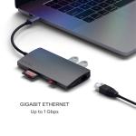 Satechi 8-in-1 USB-C Hub V2 with 115W PD Charging and 4K HDMI - Space Gray