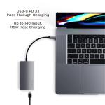 Satechi 8-in-1 USB-C Hub V2 with 115W PD Charging and 4K HDMI - Space Gray