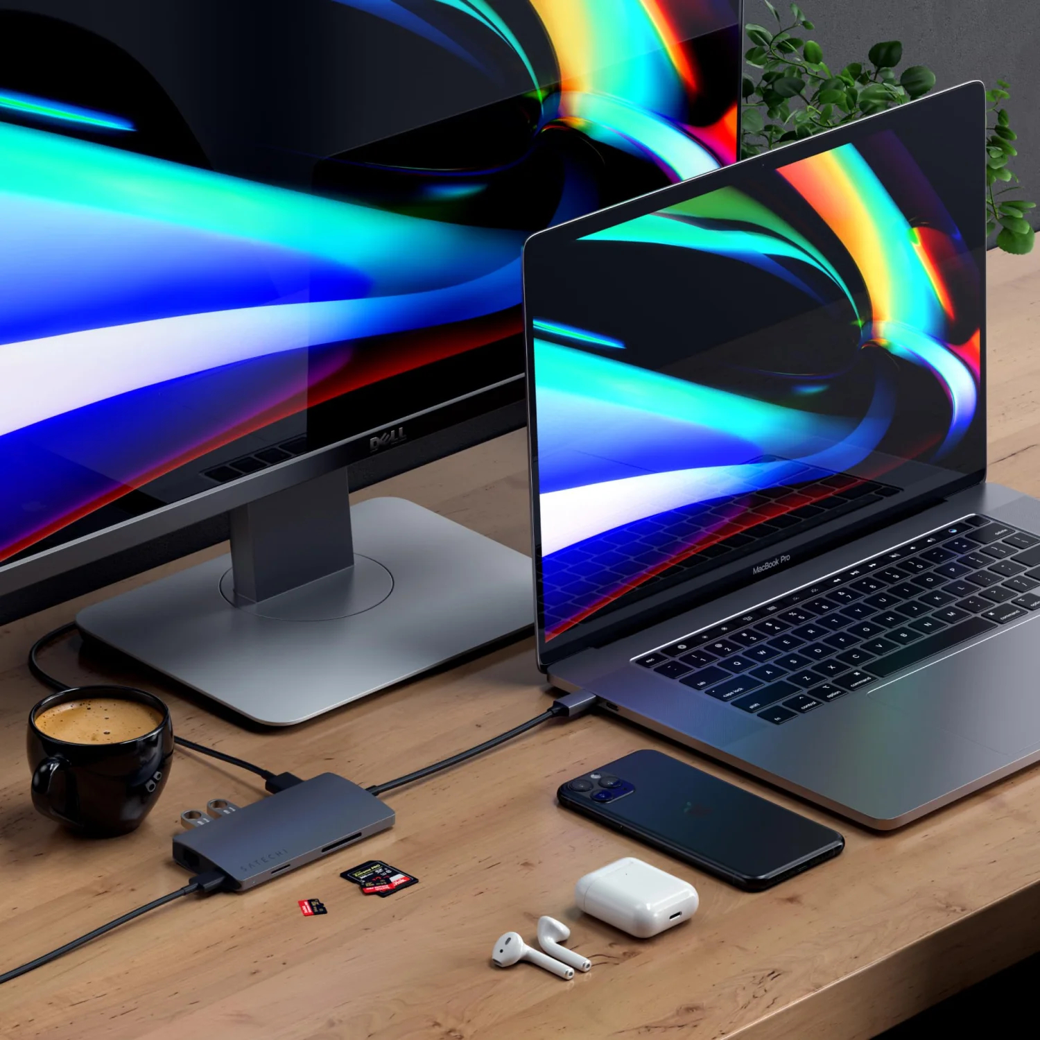 Satechi 8-in-1 USB-C Hub V2 with 115W PD Charging and 4K HDMI - Space Gray 2