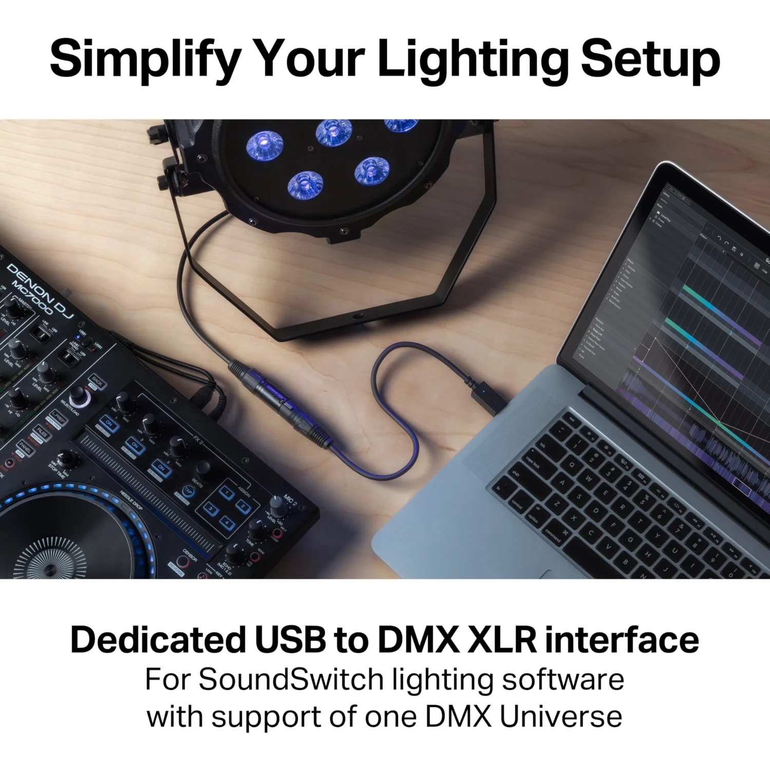 SoundSwitch Micro DMX Interface - Ultra-Compact USB to DMX Lighting Controller 4