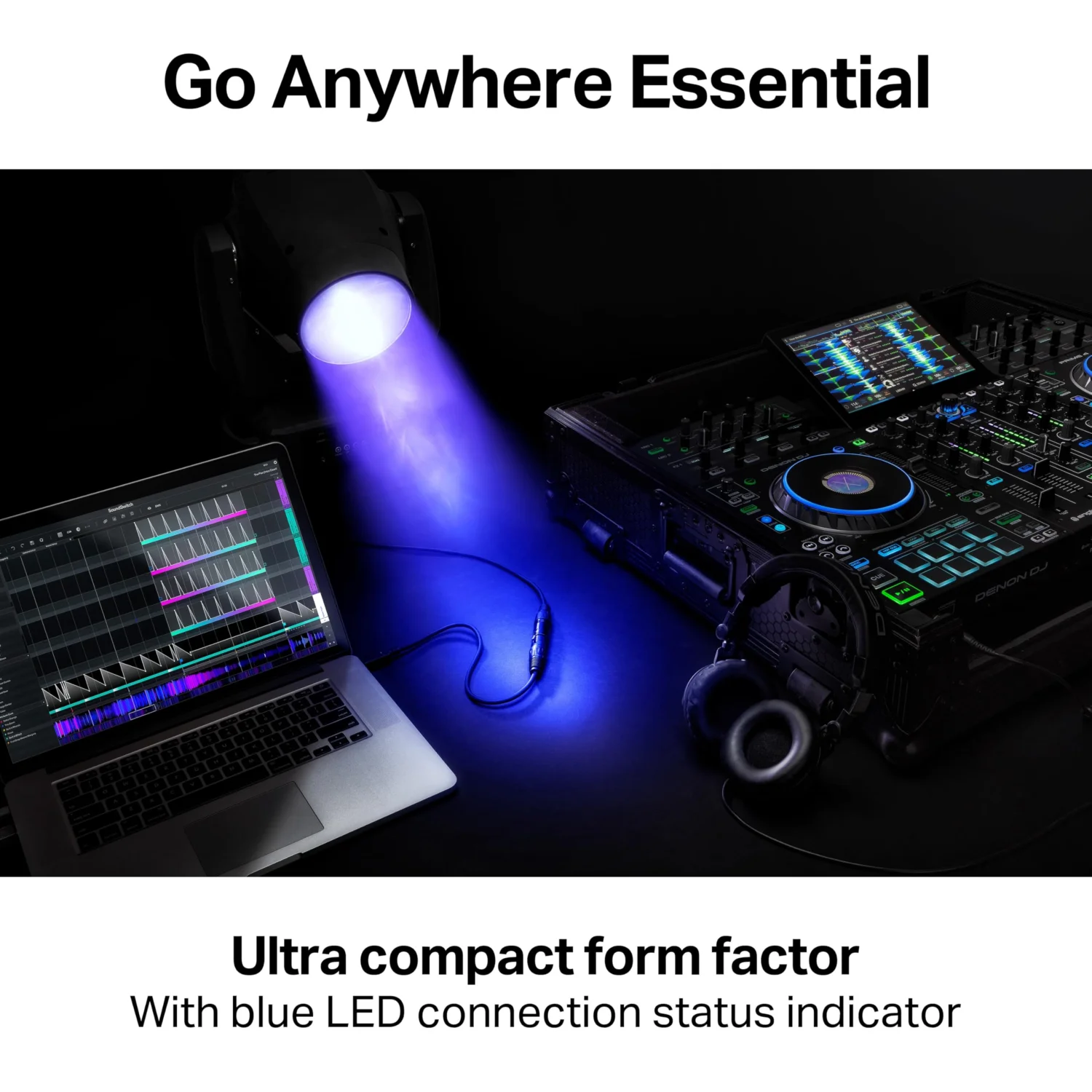 SoundSwitch Micro DMX Interface - Ultra-Compact USB to DMX Lighting Controller 5