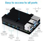 GeeekPi Armor Aluminum Heatsink Case for Raspberry Pi 4