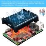 GeeekPi Armor Aluminum Heatsink Case for Raspberry Pi 4