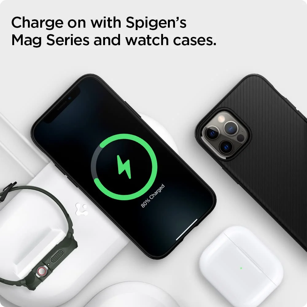 Spigen Mag Fit Duo Charging Stand for MagSafe and Apple Watch 2