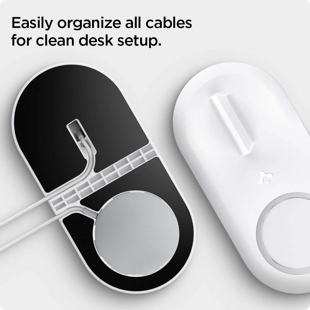 Spigen Mag Fit Duo Charging Stand for MagSafe and Apple Watch 7