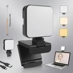 NexiGo Glow Light for Streamers, Enhanced Lighting Kit for Video Conferencing with Webcam Style Clip, Built-in Rechargeable Battery, for Streaming, Photography and Vlogging