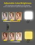 NexiGo Glow Light for Streamers, Enhanced Lighting Kit for Video Conferencing with Webcam Style Clip, Built-in Rechargeable Battery, for Streaming, Photography and Vlogging