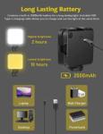 NexiGo Glow Light for Streamers, Enhanced Lighting Kit for Video Conferencing with Webcam Style Clip, Built-in Rechargeable Battery, for Streaming, Photography and Vlogging