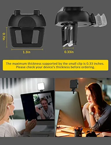 NexiGo Glow Light for Streamers, Enhanced Lighting Kit for Video Conferencing with Webcam Style Clip, Built-in Rechargeable Battery, for Streaming, Photography and Vlogging 6