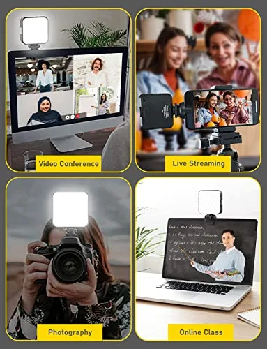 NexiGo Glow Light for Streamers, Enhanced Lighting Kit for Video Conferencing with Webcam Style Clip, Built-in Rechargeable Battery, for Streaming, Photography and Vlogging 7