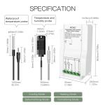 MOES WiFi Smart Temperature Switch Module with Waterproof Probe & Dual Relay Output