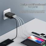 AXFEE 65W 5-Port Fast USB C Charger Hub with QC 3.0 (Black)
