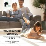 EconoHome Adjustable Plug-In Thermostat for Heating and Cooling - 230V Universal Temperature Controller