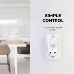 EconoHome Adjustable Plug-In Thermostat for Heating and Cooling - 230V Universal Temperature Controller