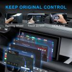 MSXTTLY Wireless CarPlay Adapter - 5GHz WiFi Plug & Play USB Dongle for Factory Wired CarPlay Cars