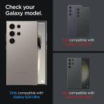 Spigen Glas.tR EZ Fit Camera Lens Protector for Samsung Galaxy S24 Ultra - Titanium Black (2 Pack)