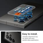 Spigen Glas.tR EZ Fit Camera Lens Protector for Samsung Galaxy S24 Ultra - Titanium Black (2 Pack)