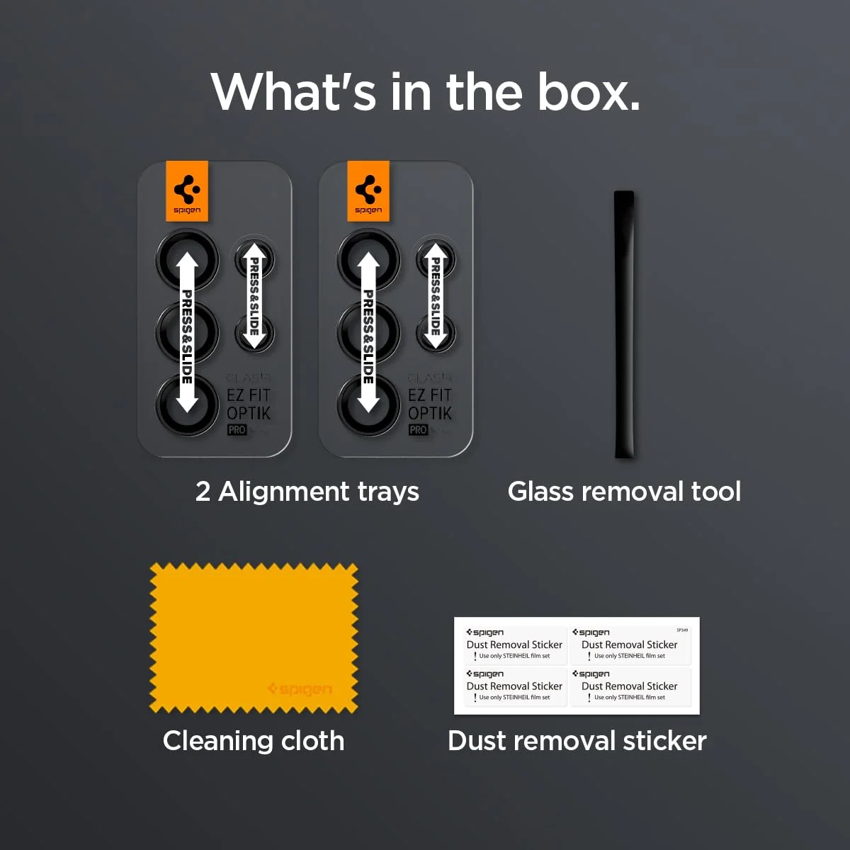 Spigen Glas.tR EZ Fit Camera Lens Protector for Samsung Galaxy S24 Ultra - Titanium Black (2 Pack) 7