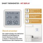 EMOS GoSmart Zigbee Smart Home Thermometer & WiFi Clock with LED Display