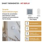 EMOS GoSmart Zigbee Smart Home Thermometer & WiFi Clock with LED Display