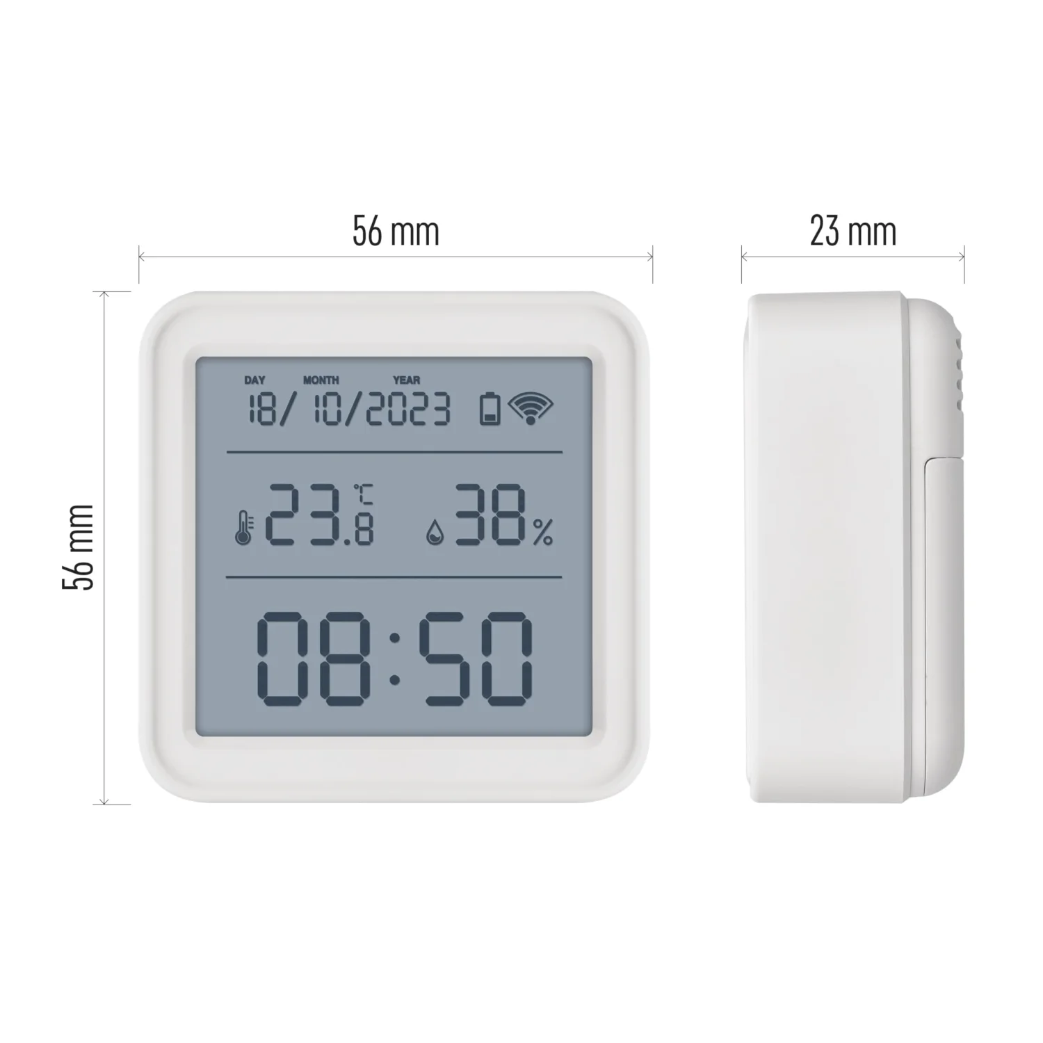 EMOS GoSmart Zigbee Smart Home Thermometer & WiFi Clock with LED Display 6