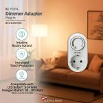 Rotary Socket Dimmer Plug for LED and Halogen Lamps with Memory Function