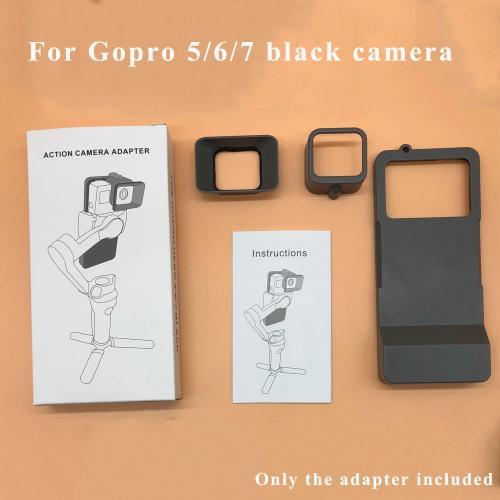 Zidelon Action Camera Mount Adapter for DJI Osmo Mobile 4 and 3 Gimbals