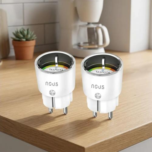 Nous A1T Smart WiFi Plug with Tasmota Pre-installed, 16A Energy Monitoring