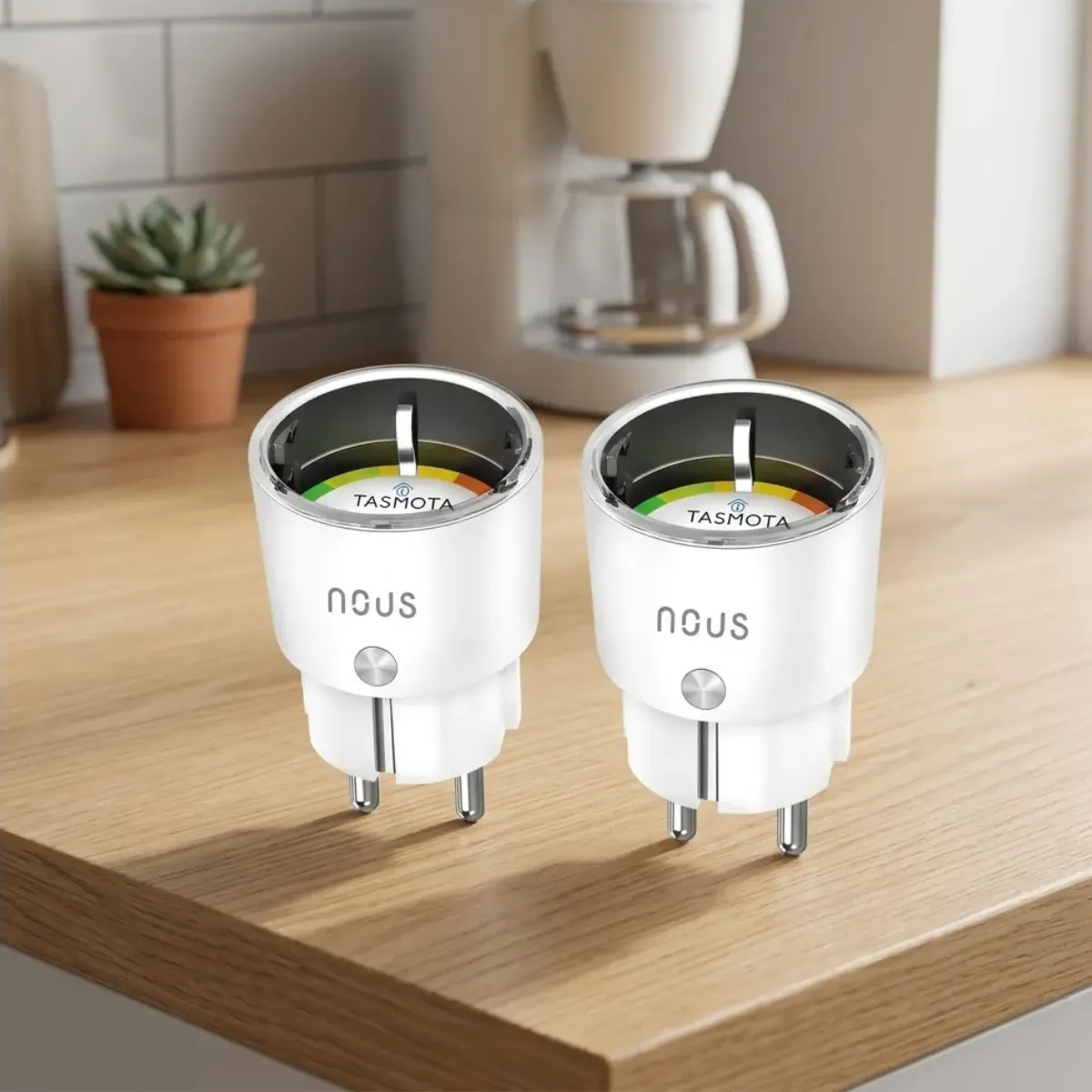 Nous A1T Smart WiFi Plug with Tasmota Pre-installed, 16A Energy Monitoring