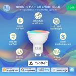 NOUS P8 Smart Matter RGB GU10 LED Bulb - Voice Controlled & Color Changing