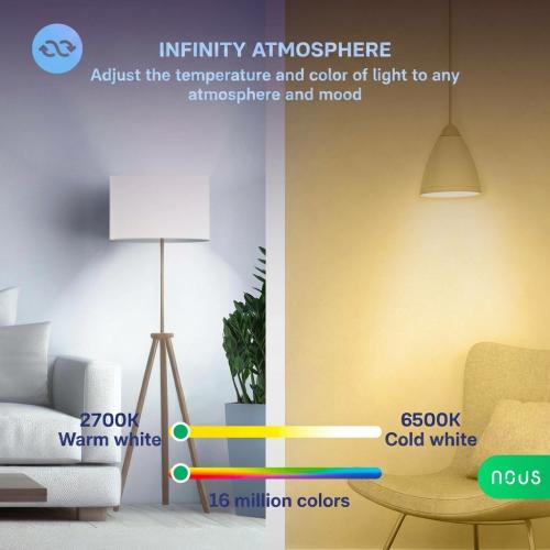NOUS P8 Smart Matter RGB GU10 LED Bulb - Voice Controlled & Color Changing