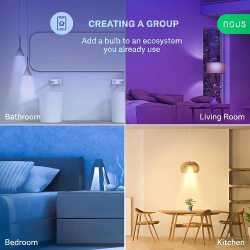 NOUS P8 Smart Matter RGB GU10 LED Bulb - Voice Controlled & Color Changing