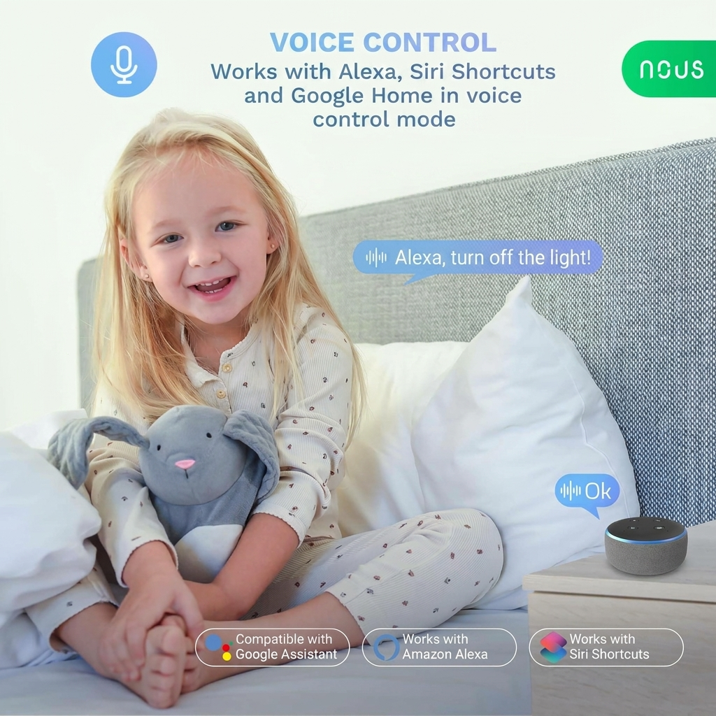 NOUS P8 Smart Matter RGB GU10 LED Bulb - Voice Controlled & Color Changing 6
