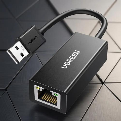 UGREEN USB 2.0 to 10/100Mbps Ethernet Network Adapter - Black 20254