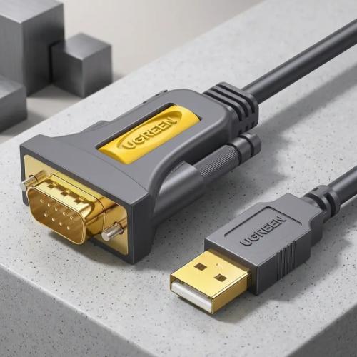 UGREEN USB to RS232 Serial DB9 Adapter Cable, 6ft (PL2303 Chipset) 20222