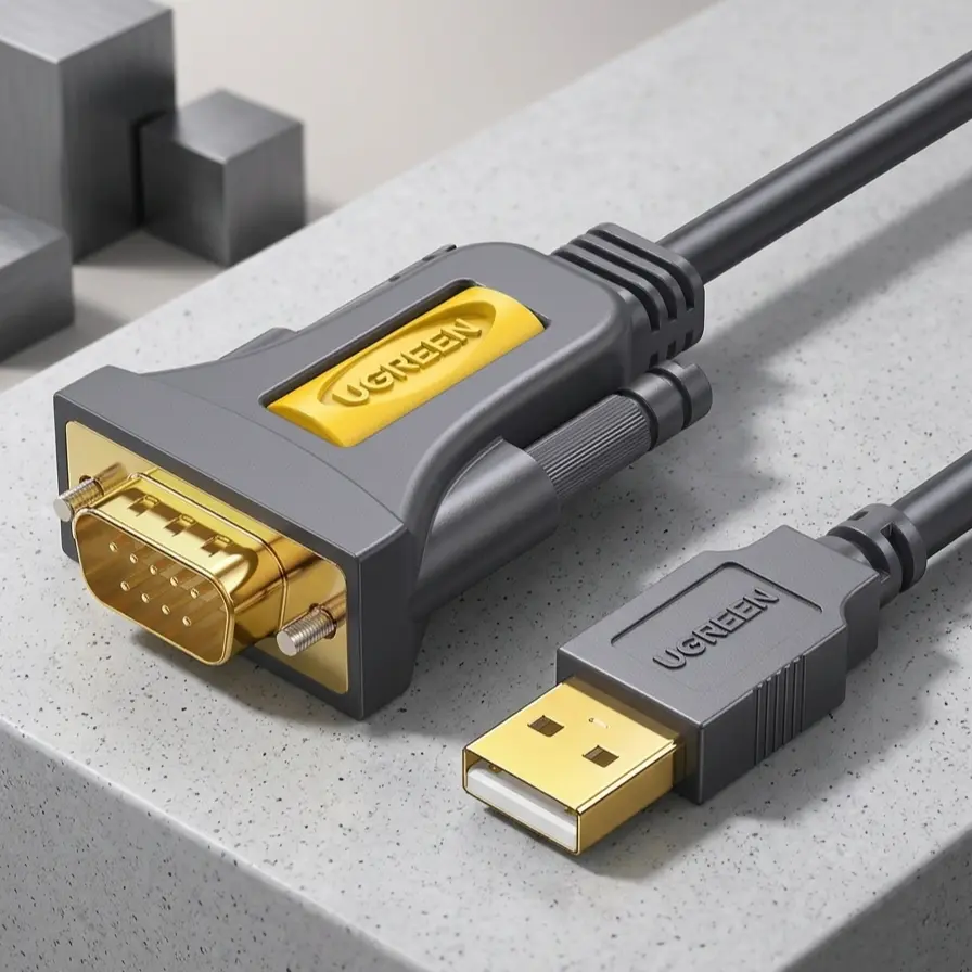 UGREEN USB to RS232 Serial DB9 Adapter Cable, 6ft (PL2303 Chipset) 20222