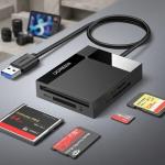UGREEN USB 3.0 4-in-1 Multi-Card Reader Hub for SD, TF, CF, and MS Cards 30333