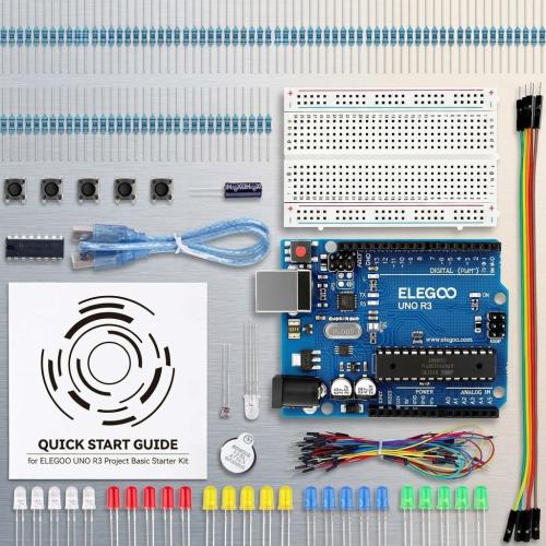 ELEGOO UNO R3 Basic Starter Kit with Tutorial and UNO R3 Board for Beginners