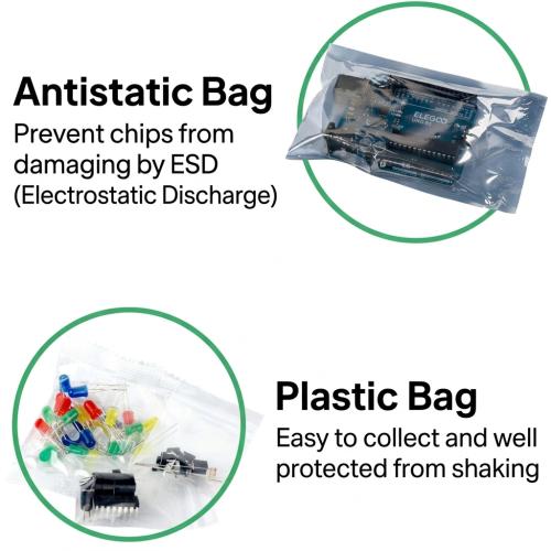 ELEGOO UNO R3 Basic Starter Kit with Tutorial and UNO R3 Board for Beginners