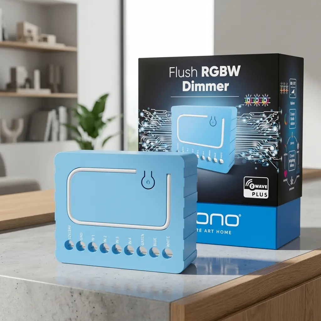 Qubino Z-Wave Plus RGBW Dimmer Module for LED Strips