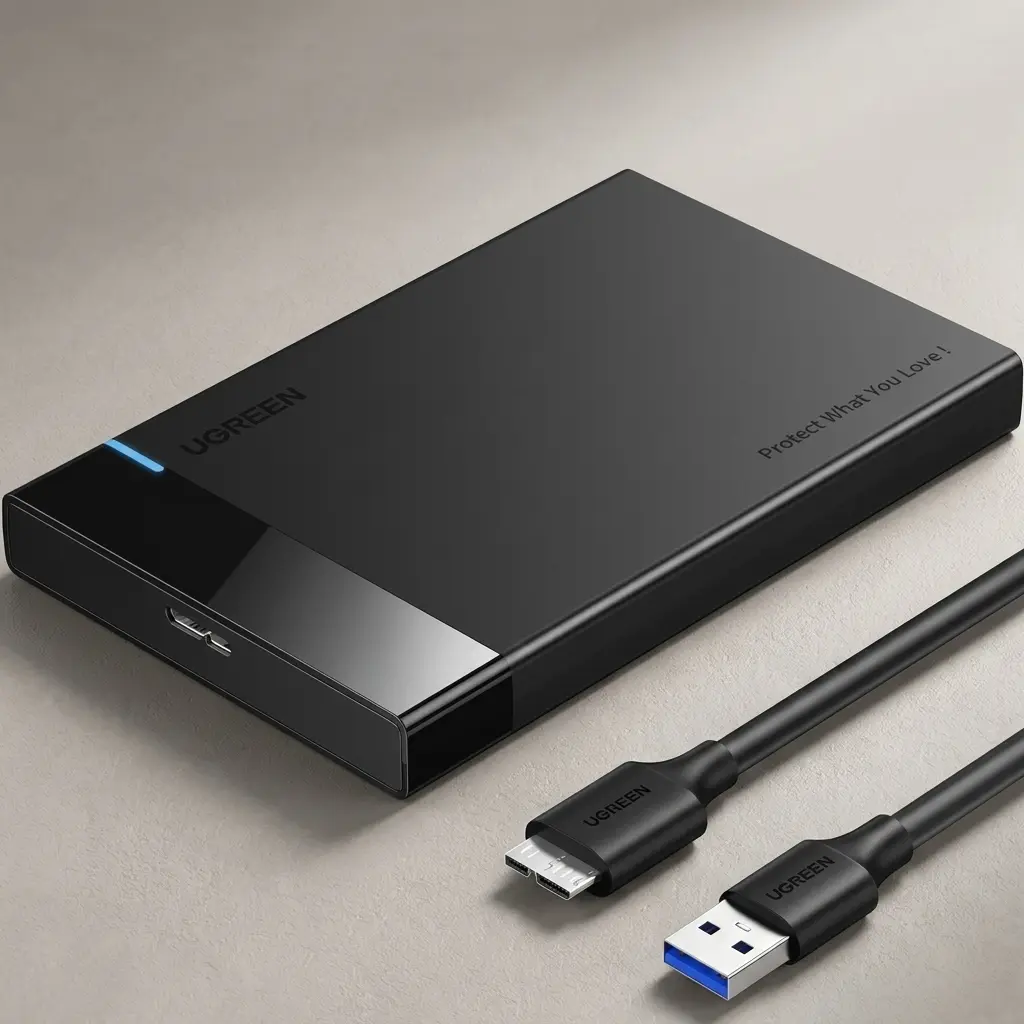 UGREEN 2.5-inch USB 3.0 to SATA III Hard Drive Enclosure Adapter - 5Gbps 30848