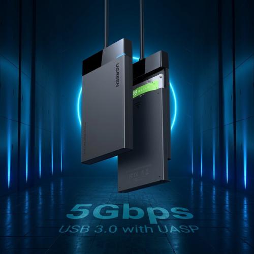 UGREEN 2.5-Inch USB 3.0 SATA External Hard Drive Enclosure & SSD Caddy 30847
