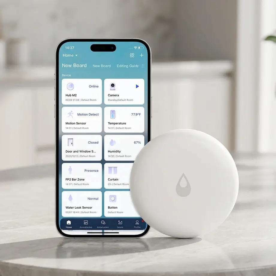 Aqara Smart Water Leak Sensor - Zigbee Leak Detector for Home Automation