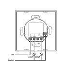 Hama WiFi Wall Switch/WiFi Touch Light Switch, 00176551 [Energy Class A]