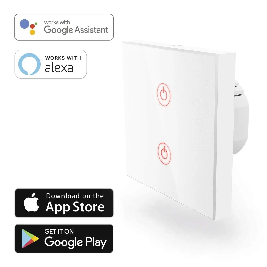 Hama WiFi Wall Switch/WiFi Touch Light Switch, 00176551 [Energy Class A] 9