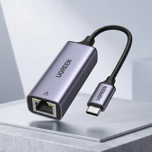 UGREEN USB-C to Gigabit Ethernet Adapter, 1000Mbps RJ45 Network Converter, Aluminum Housing 50737