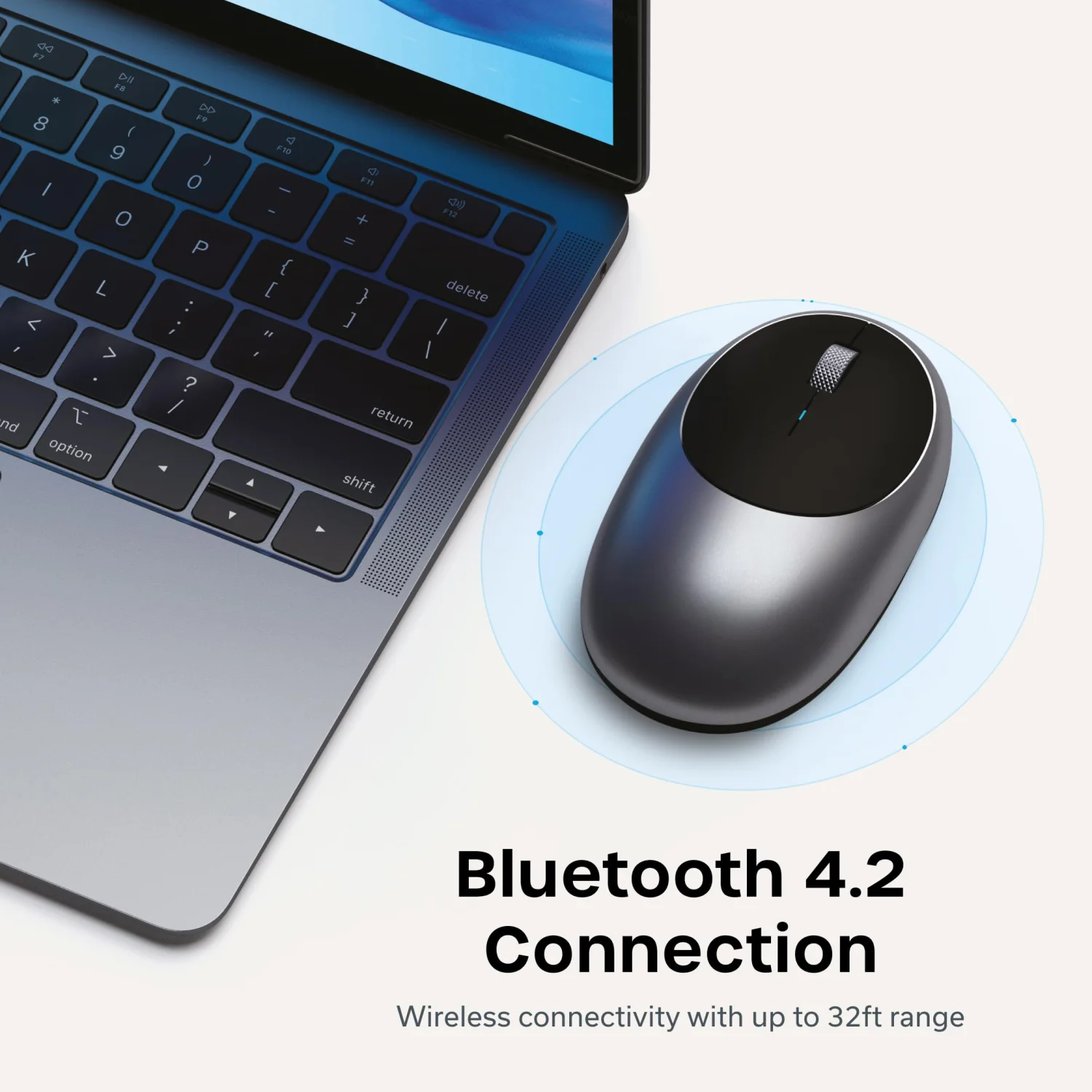 Satechi M1 Wireless Bluetooth Mouse - Space Gray, USB-C Rechargeable 3