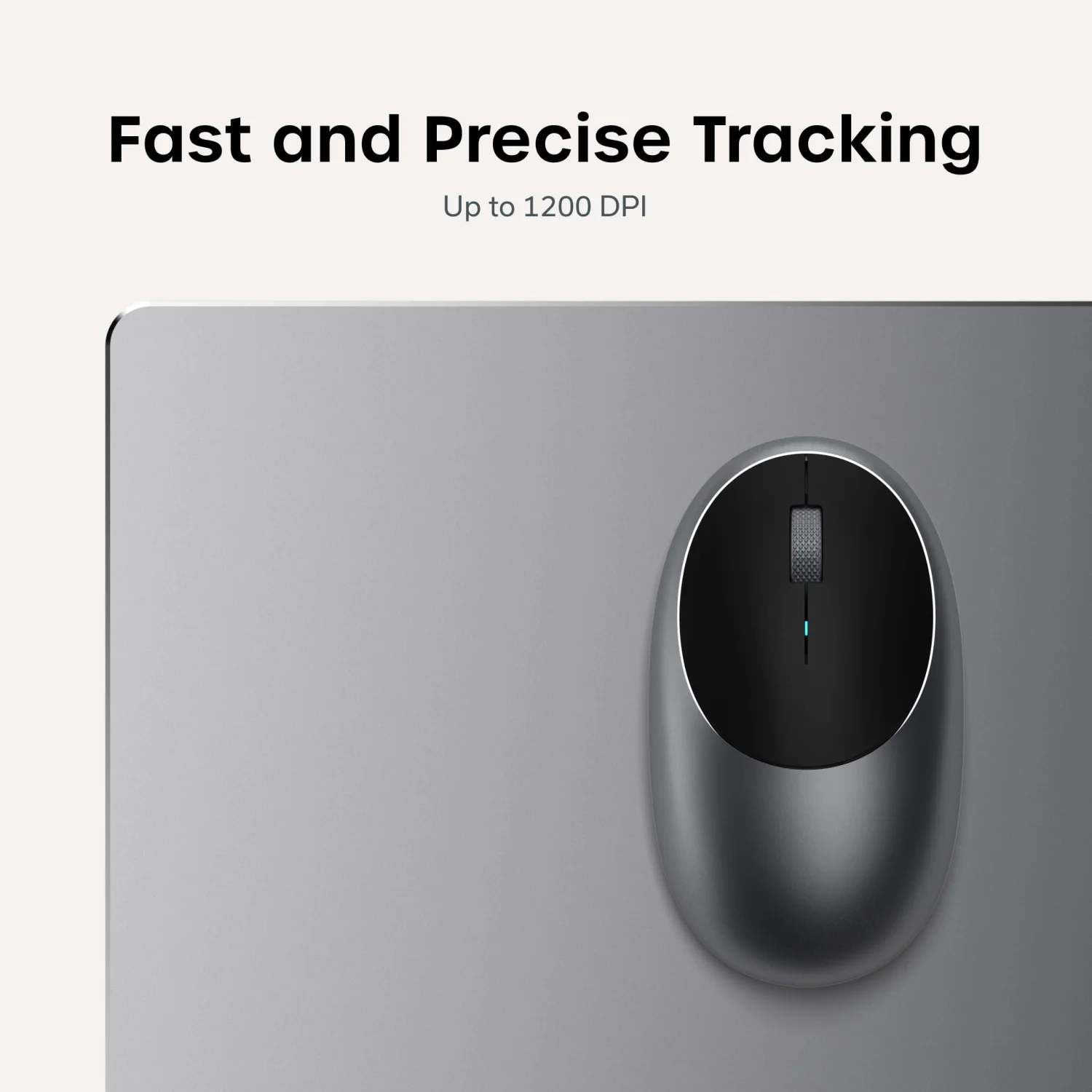 Satechi M1 Wireless Bluetooth Mouse - Space Gray, USB-C Rechargeable 4